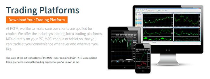 FXTM trading platforms