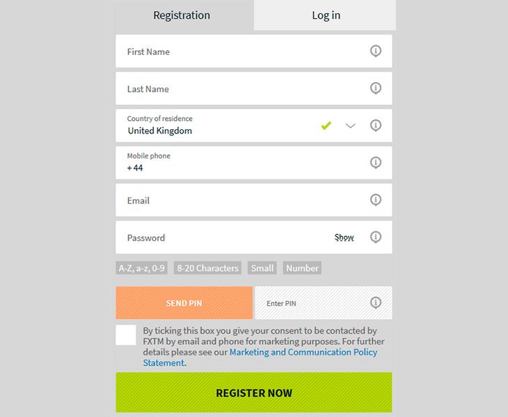 FXTM (ForexTime) registration