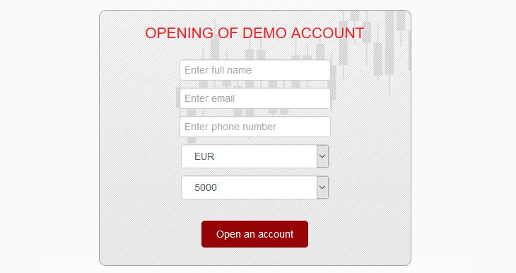 How to open demo account