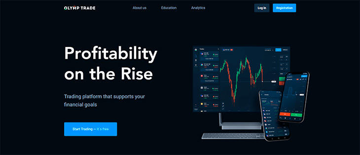 Olymp Trade home page